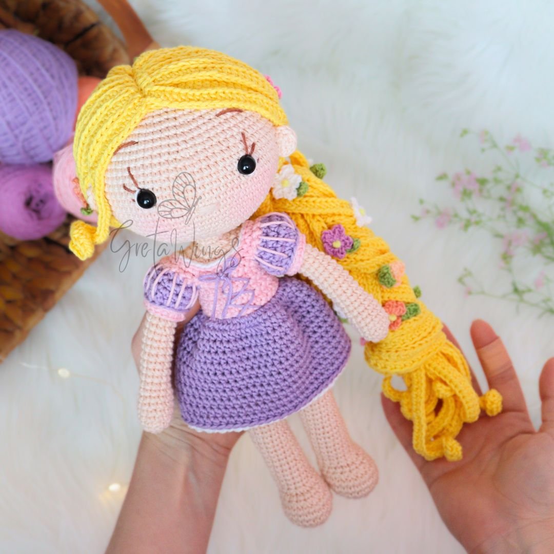 Patrón de Amigurumi Princesa Rapunzel (descarga digital) product image (3)