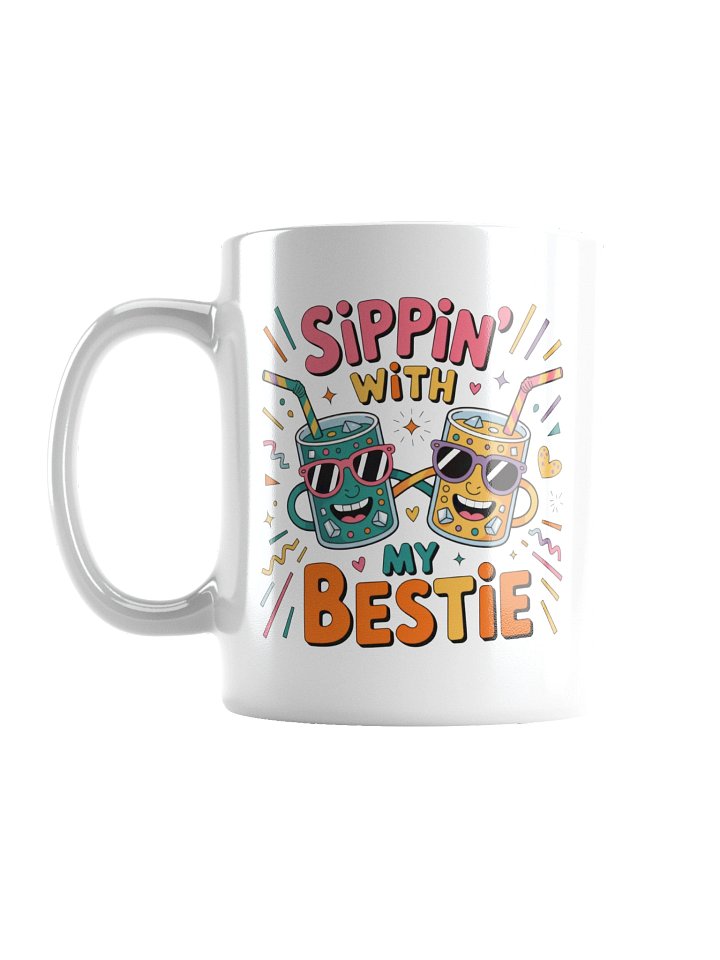 Sippin’ With My Bestie Coffee Mug product image (1)