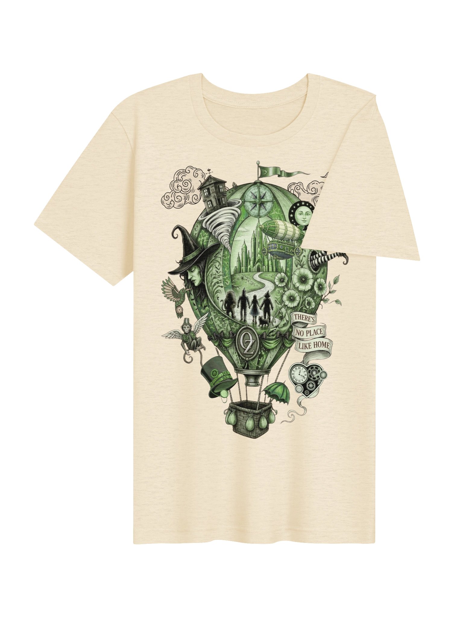 Steampunk Oz Shirt, Whimsigoth Land of Oz Hot Air Balloon Tee product image (5)