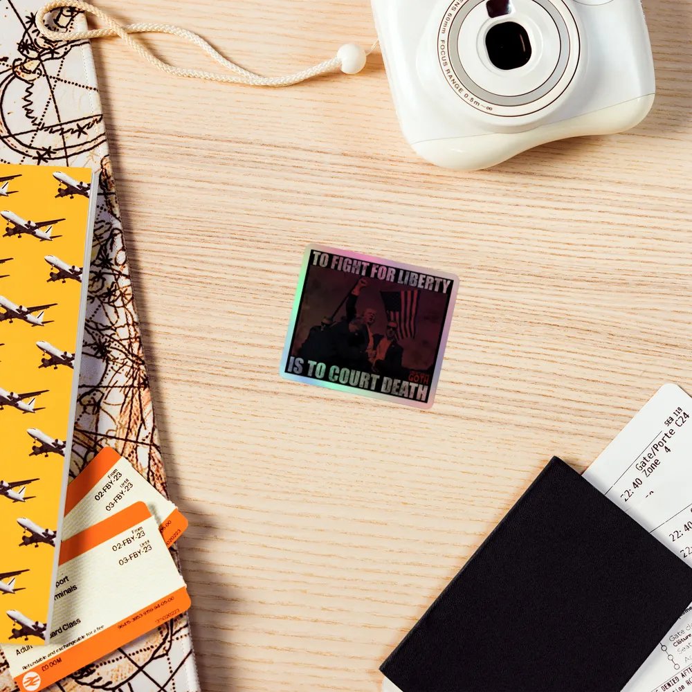 Courting Death - Trump Holographic Sticker product image (5)