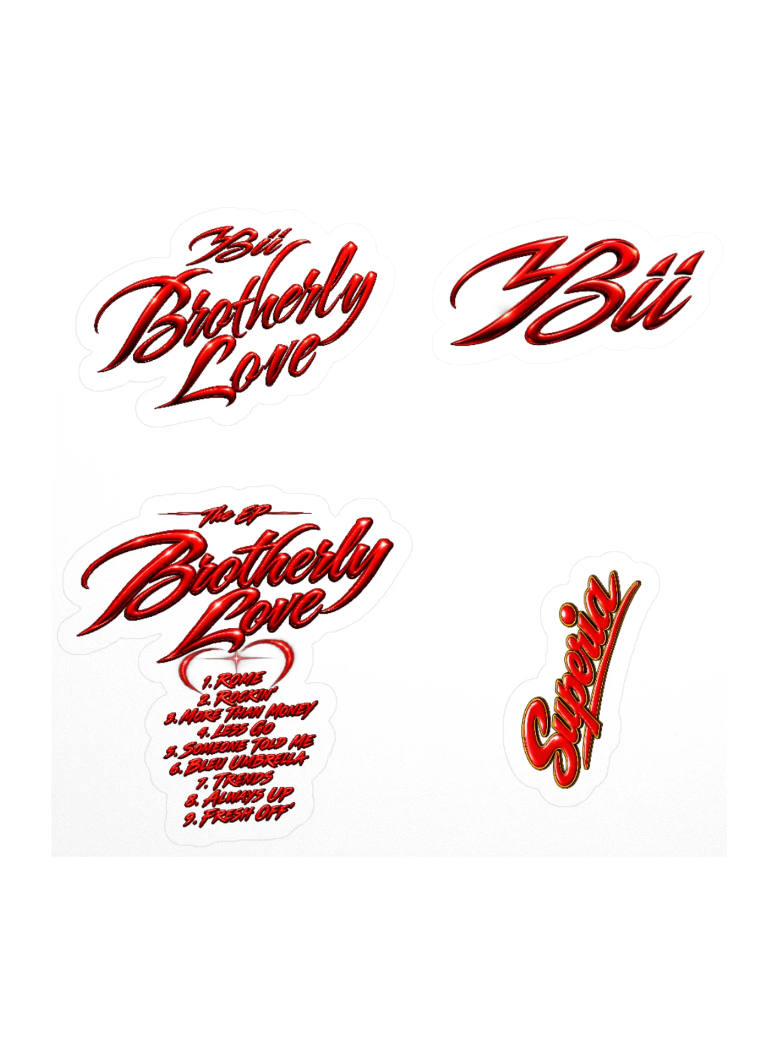 BROTHERLY LOVE — OFFICIAL EP STICKERS product image (4)