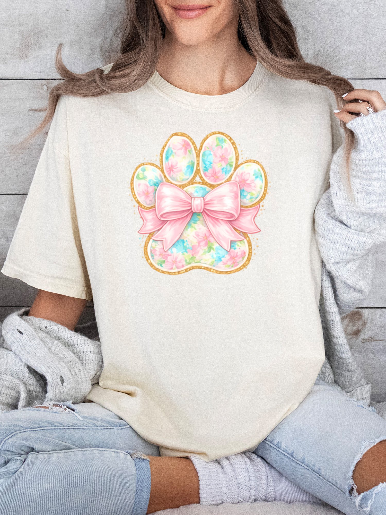 Floral Preppy Paw Tee product image (26)