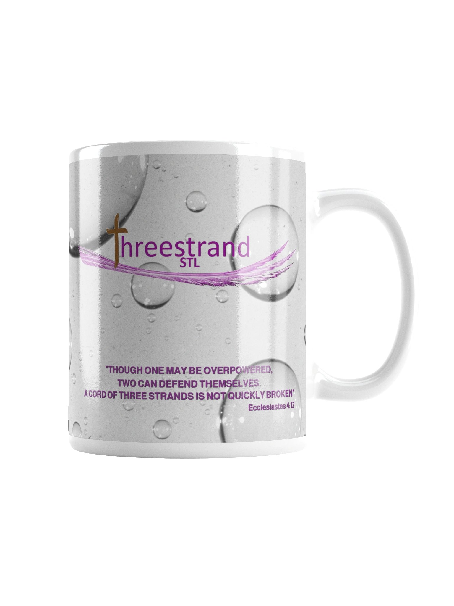Threestrand White Glossy Mug product image (4)