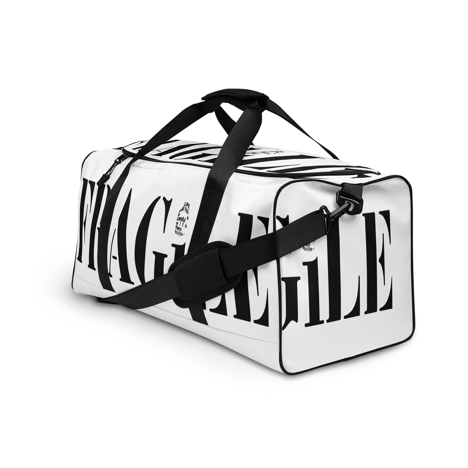 FRAGiLE White Duffel Bag product image (3)