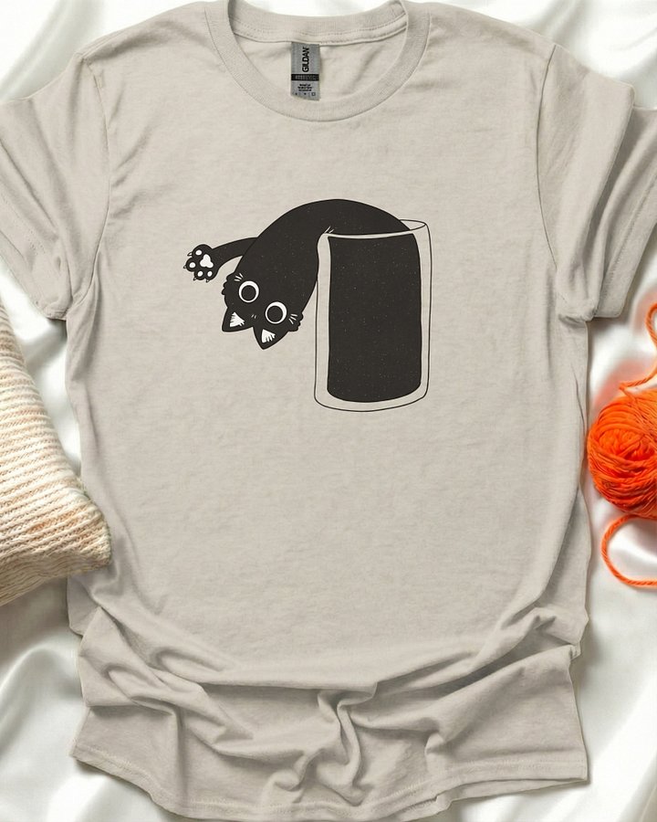 Upside-Down Cat T-Shirt product image (1)