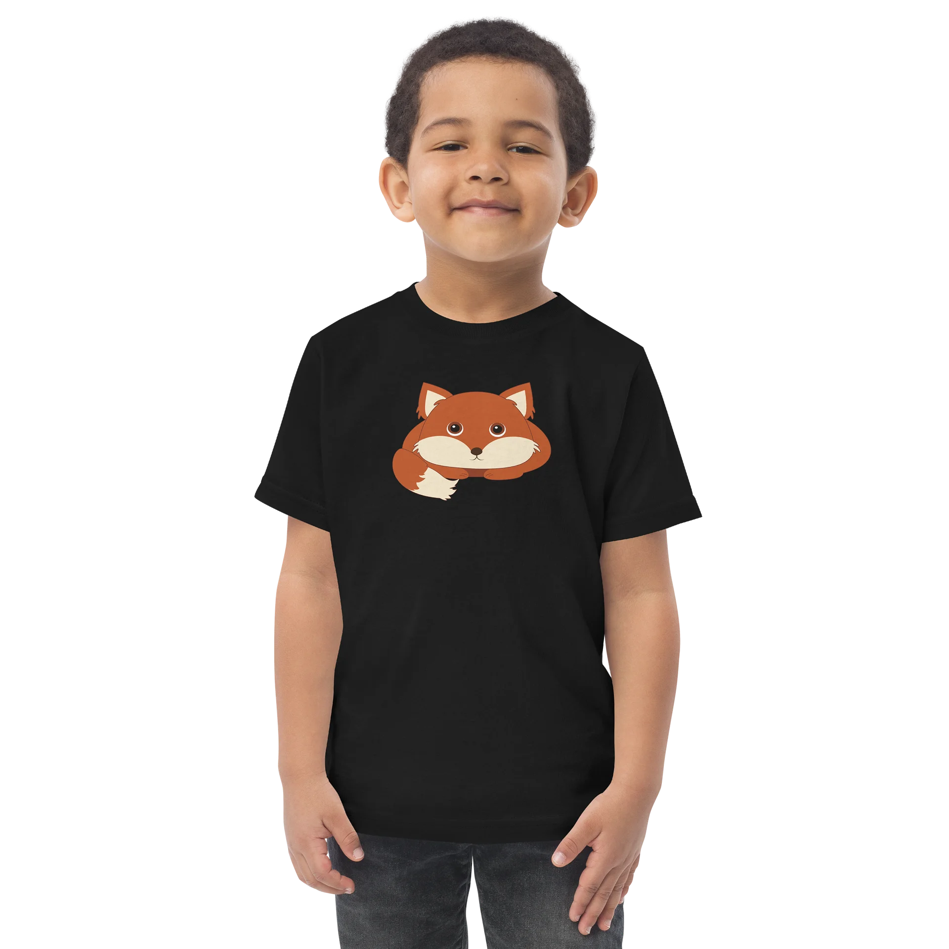 Woodland Animal Friends Fox Toddler Jersey T-Shirt product image (1)