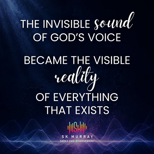 Genesis begins with the voice of God.

Before light existed…

before oceans, stars, mountains, trees, or human life…

God spo...