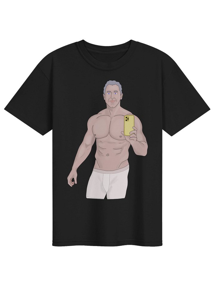 A muscular gray-haired man taking a selfie product image (6)