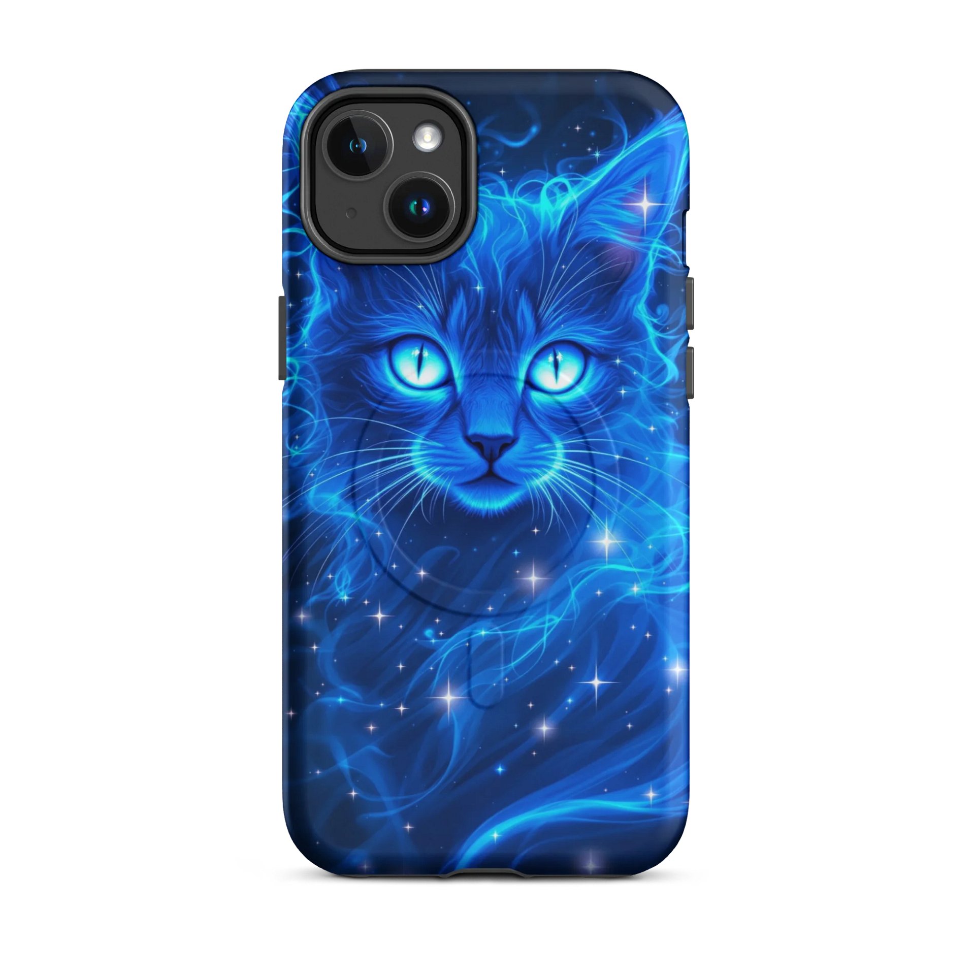 Ethereal Blue Cat MagSafe® iPhone Case product image (18)