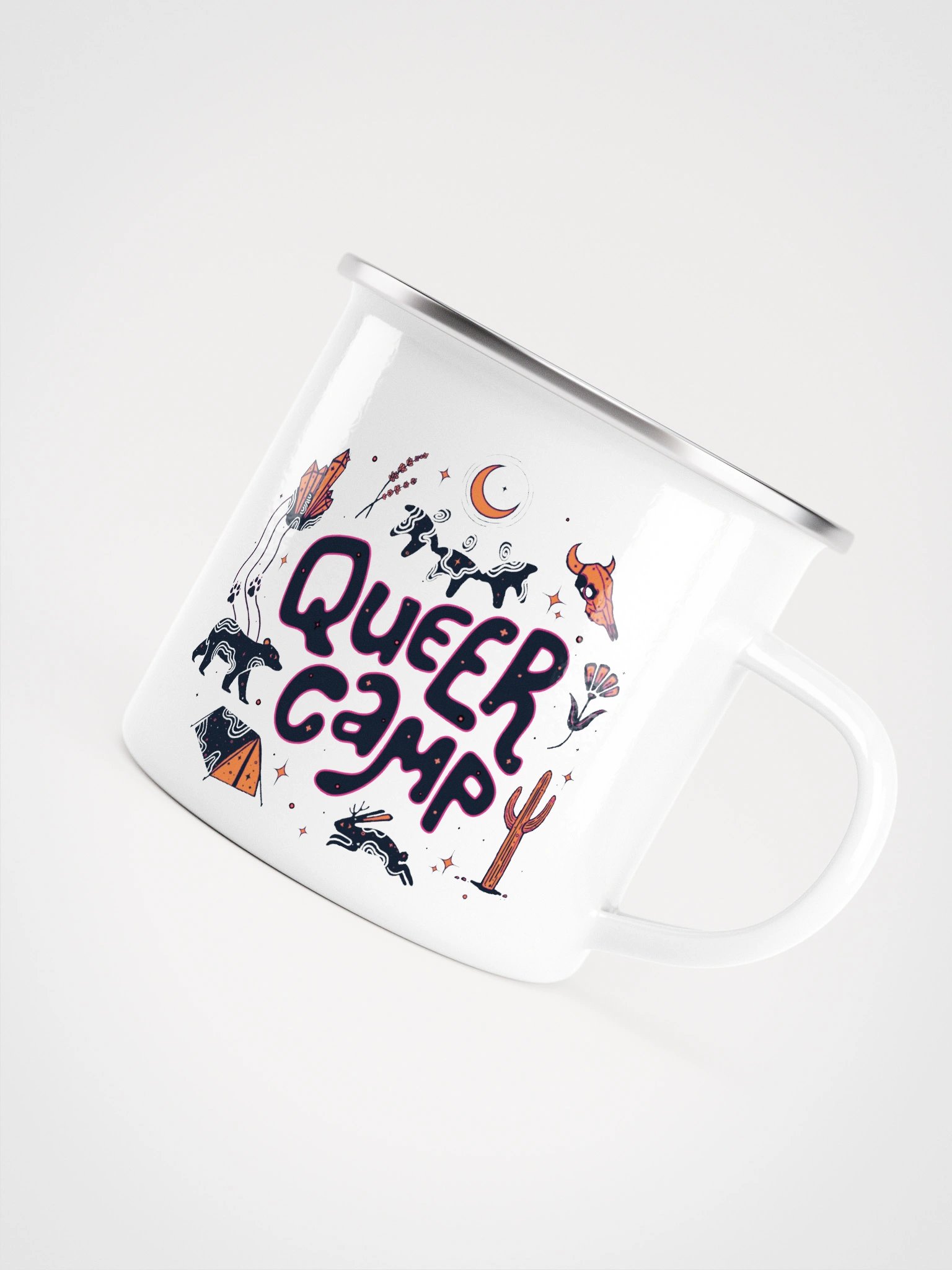 Queer Camp 2026 Enamel Mug product image (5)