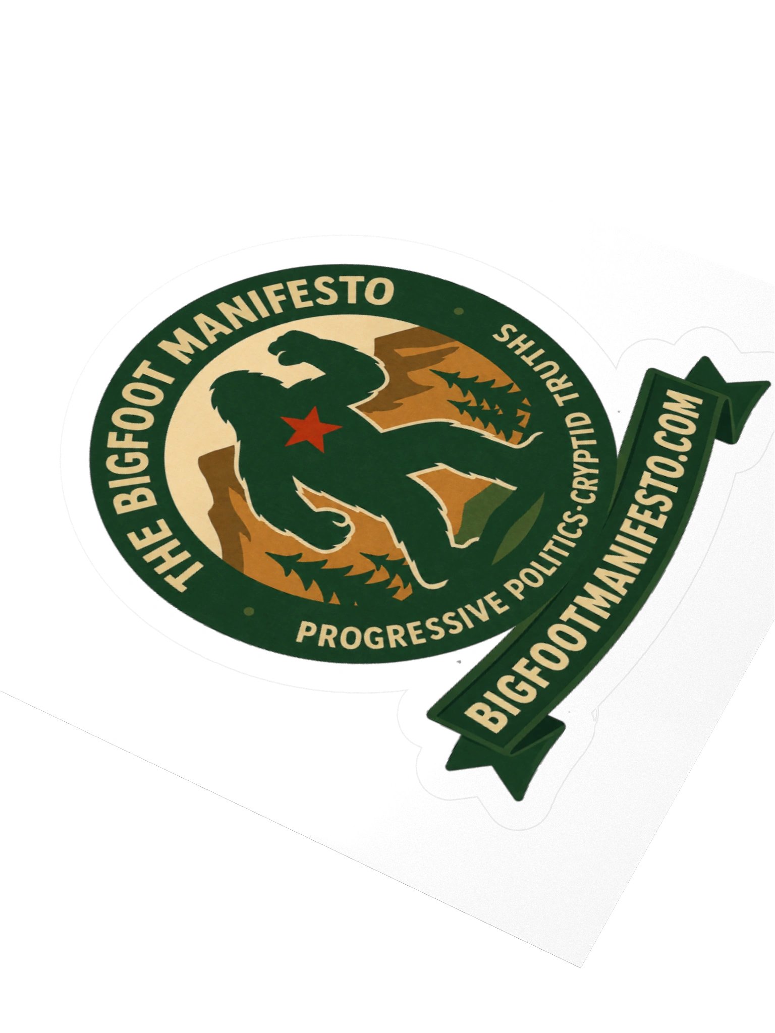 The Bigfoot Manifesto Logo Sticker product image (7)
