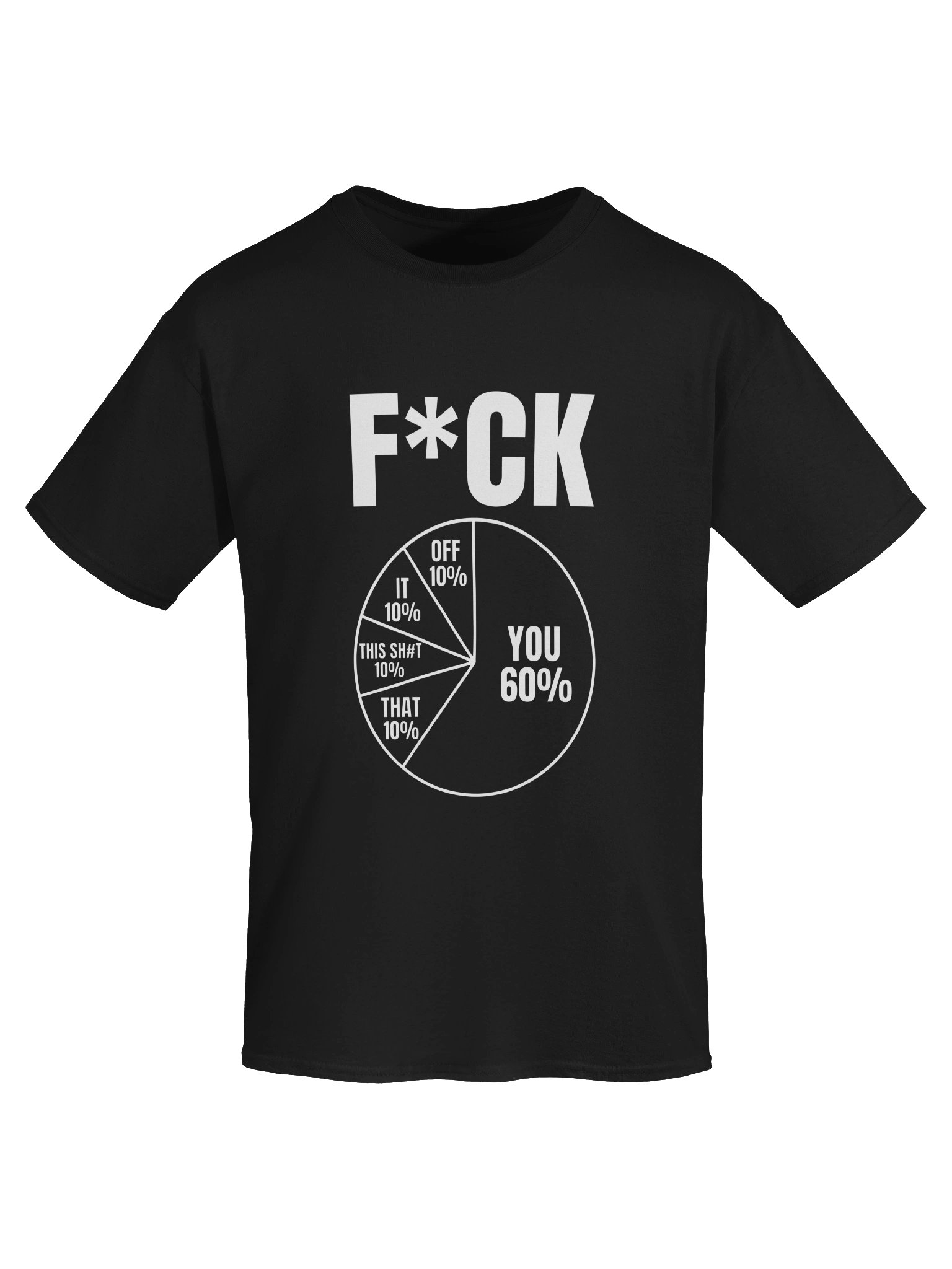 Sarcastic Word Pie Chart Funny Graphic T-Shirt product image (4)