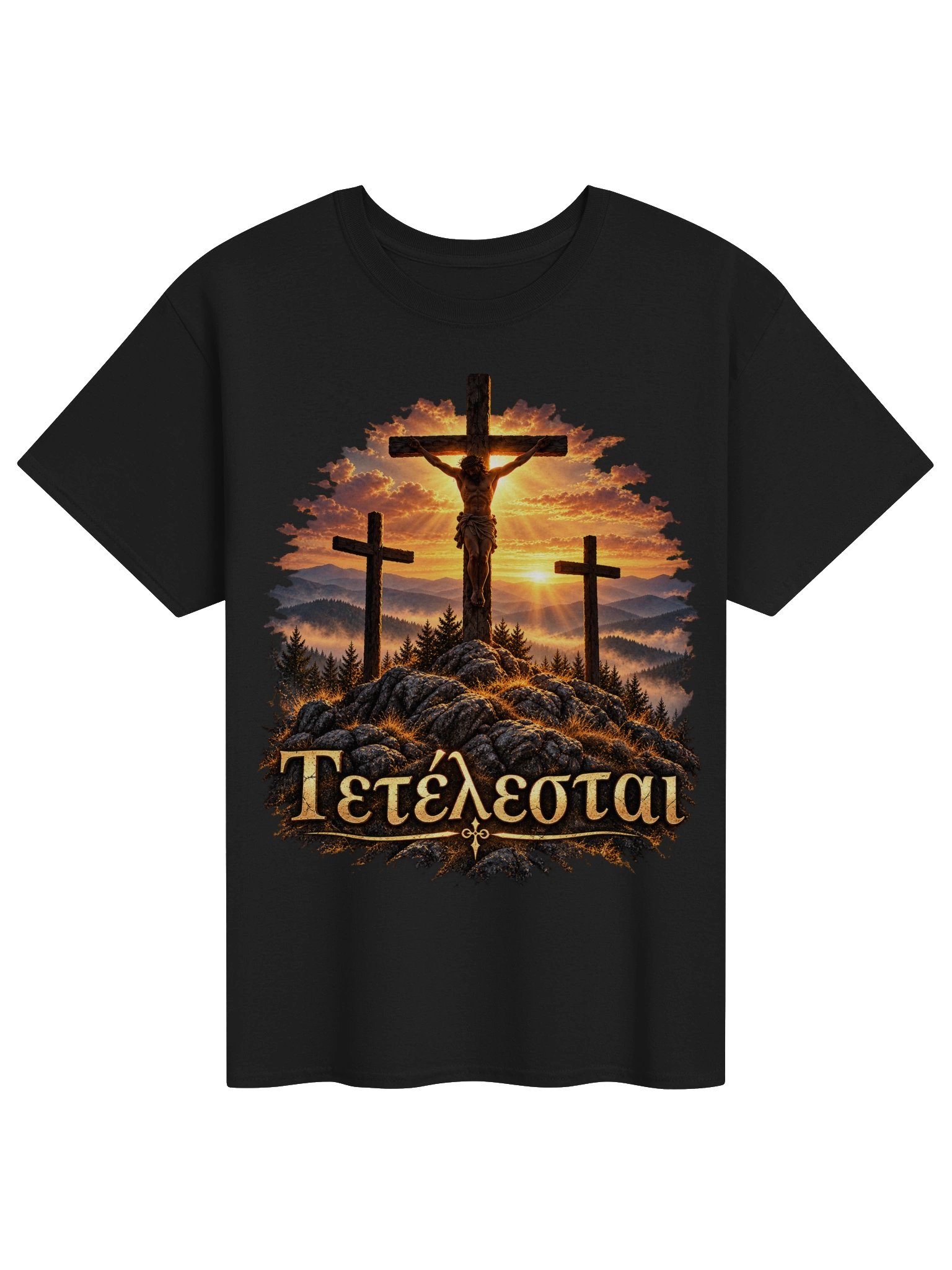 Tetelestai It Is Finished Christian T-Shirt – John 19:30 Cross Tee product image (1)