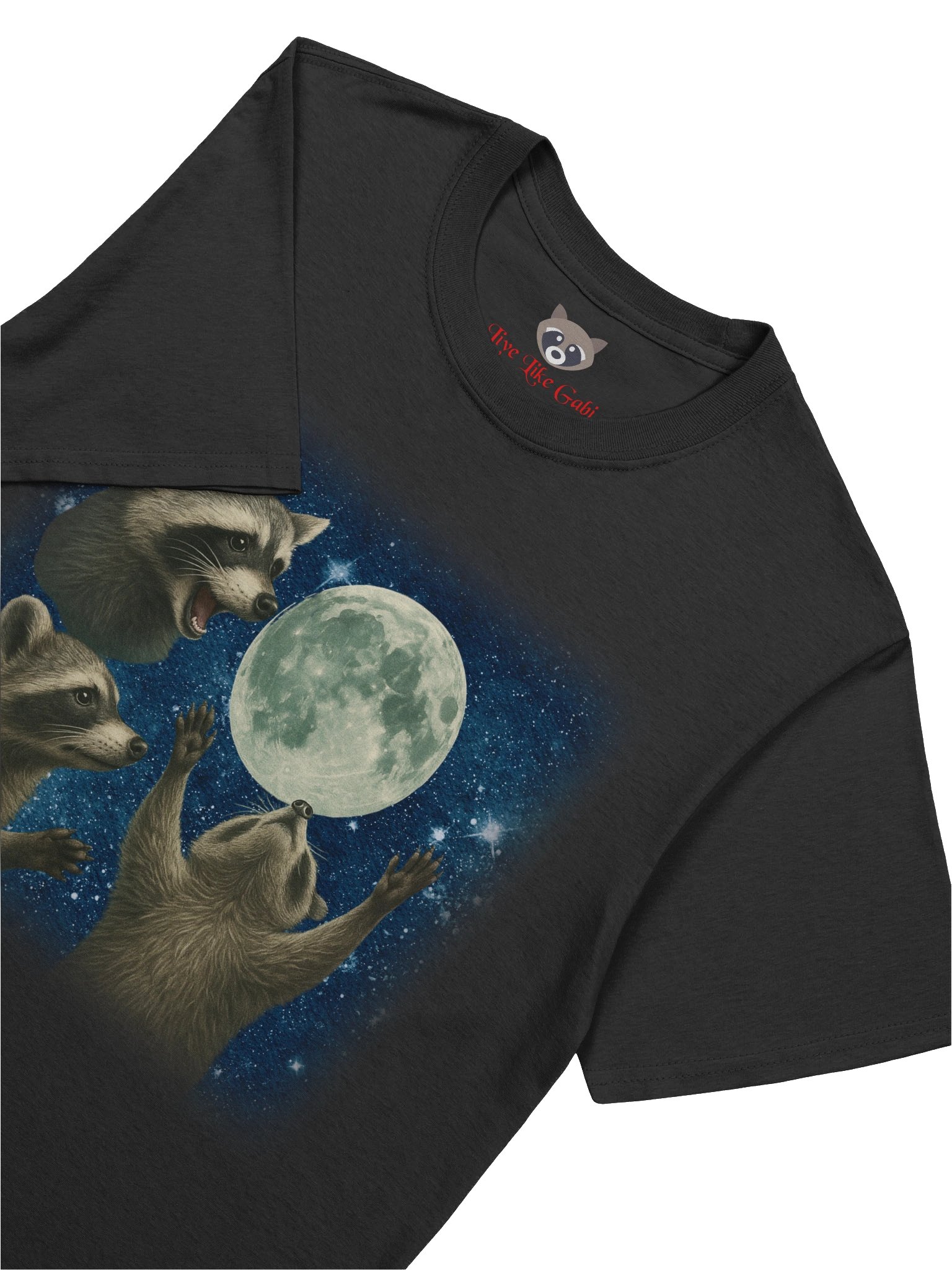 Live Like Gabi Raccoon and Moon T-Shirt product image (1)