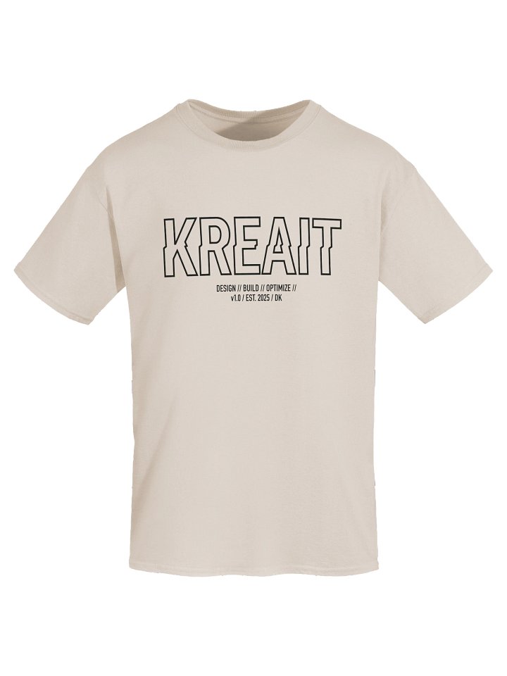 KreaiTive Glitches black print t-shirt product image (1)