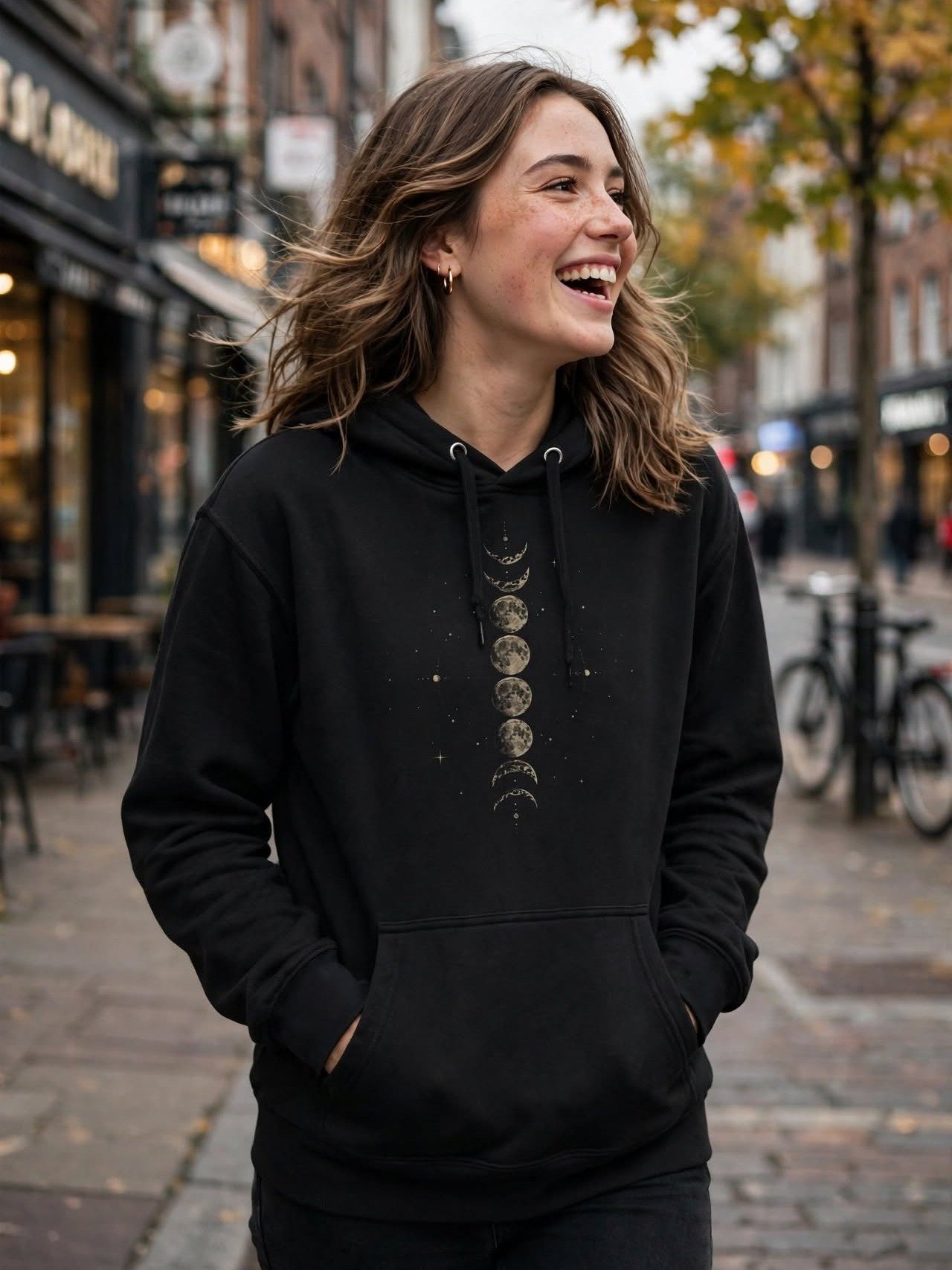 Celestial Moon Phase Hoodie product image (1)