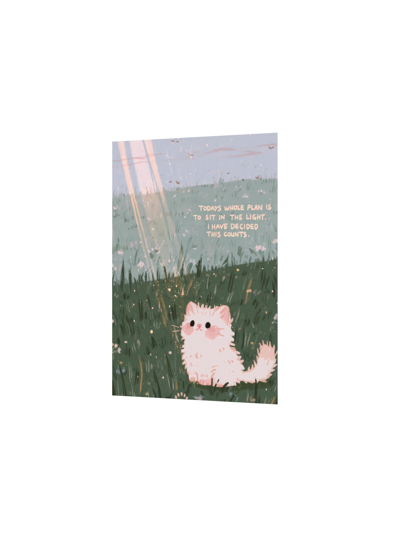Sit in the Light Cat Poster product image (7)