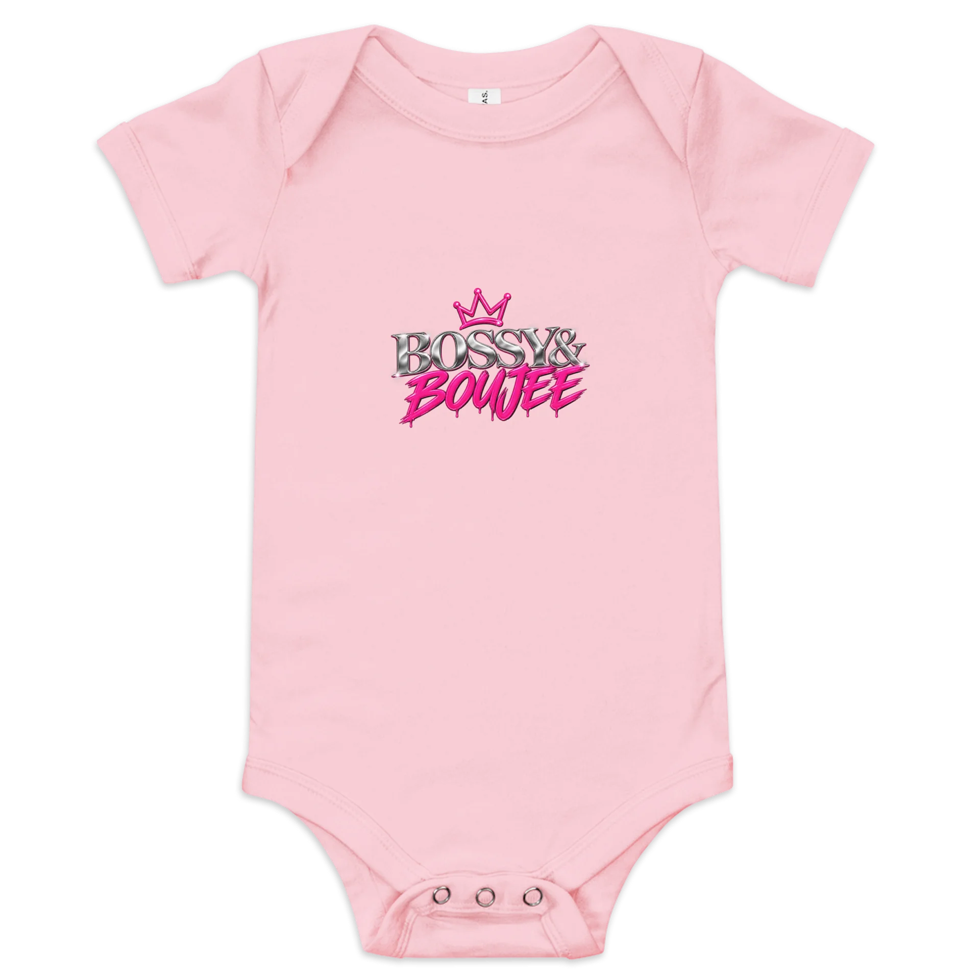 Bossy & Boujee Crown Baby Onesie product image (1)