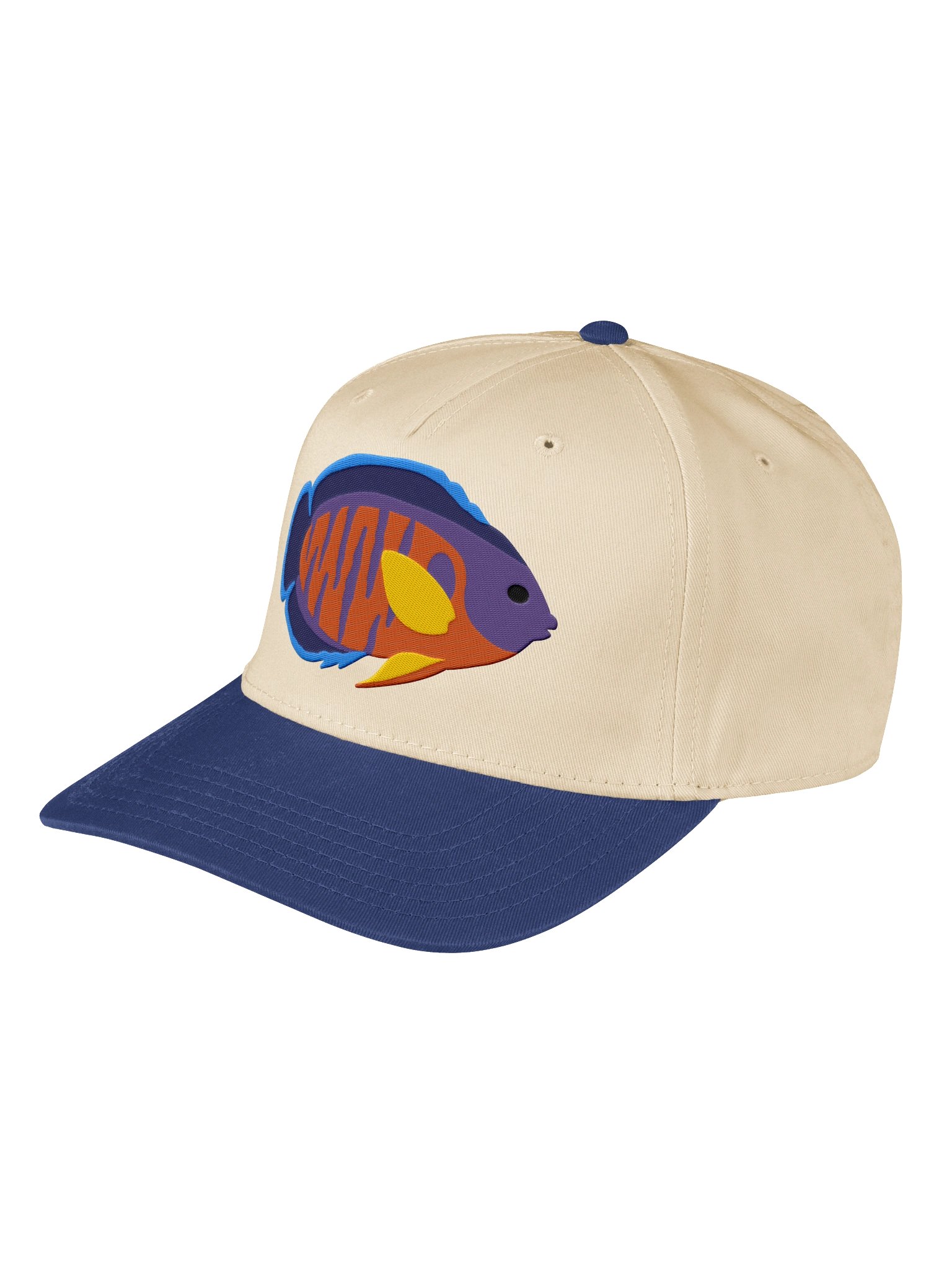 Coral Beauty Angelfish Embroidered Mid-Profile Baseball Cap | Saltwater Reef Fish Hat product image (11)