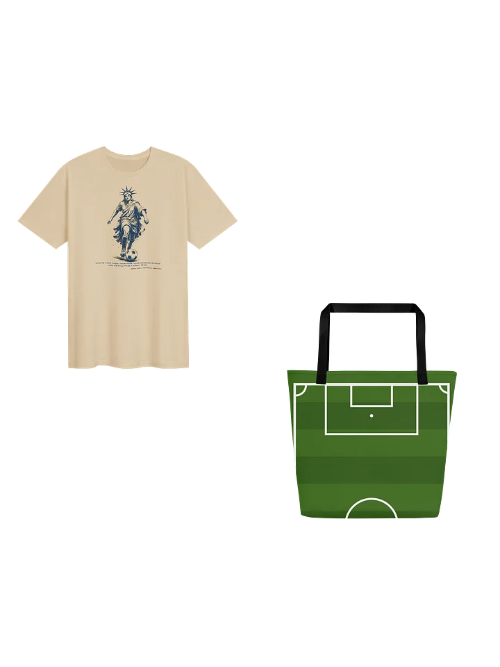 Lady Liberty and soccer Pitch Tote product image (1)