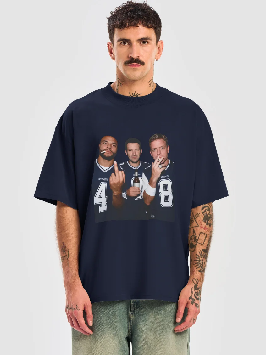 Dak Prescott Tony Romo Troy Aikman Middle Finger Shirt product image (121)