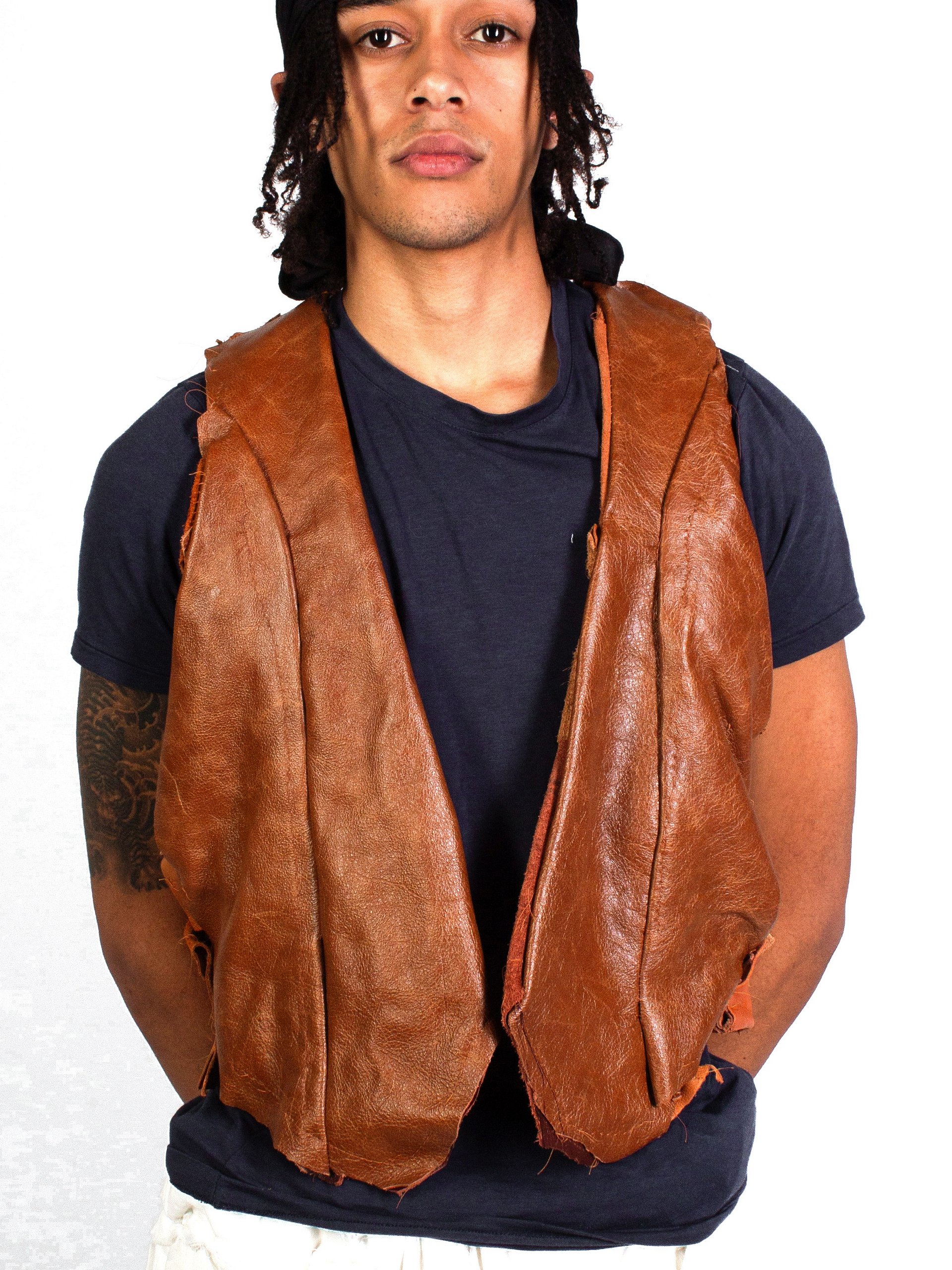 Studio Mid Weight Leather Winter Waistcoat product image (1)