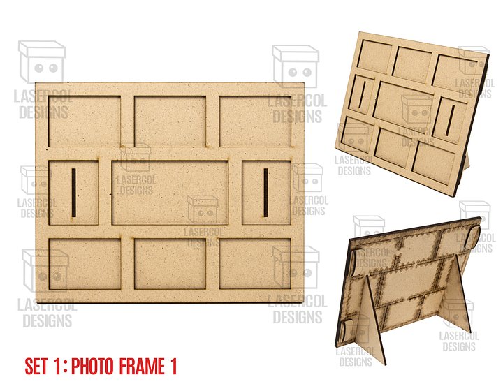 Photo Frames Set 1 (5 Styles) - Laser Cut Files product image (2)