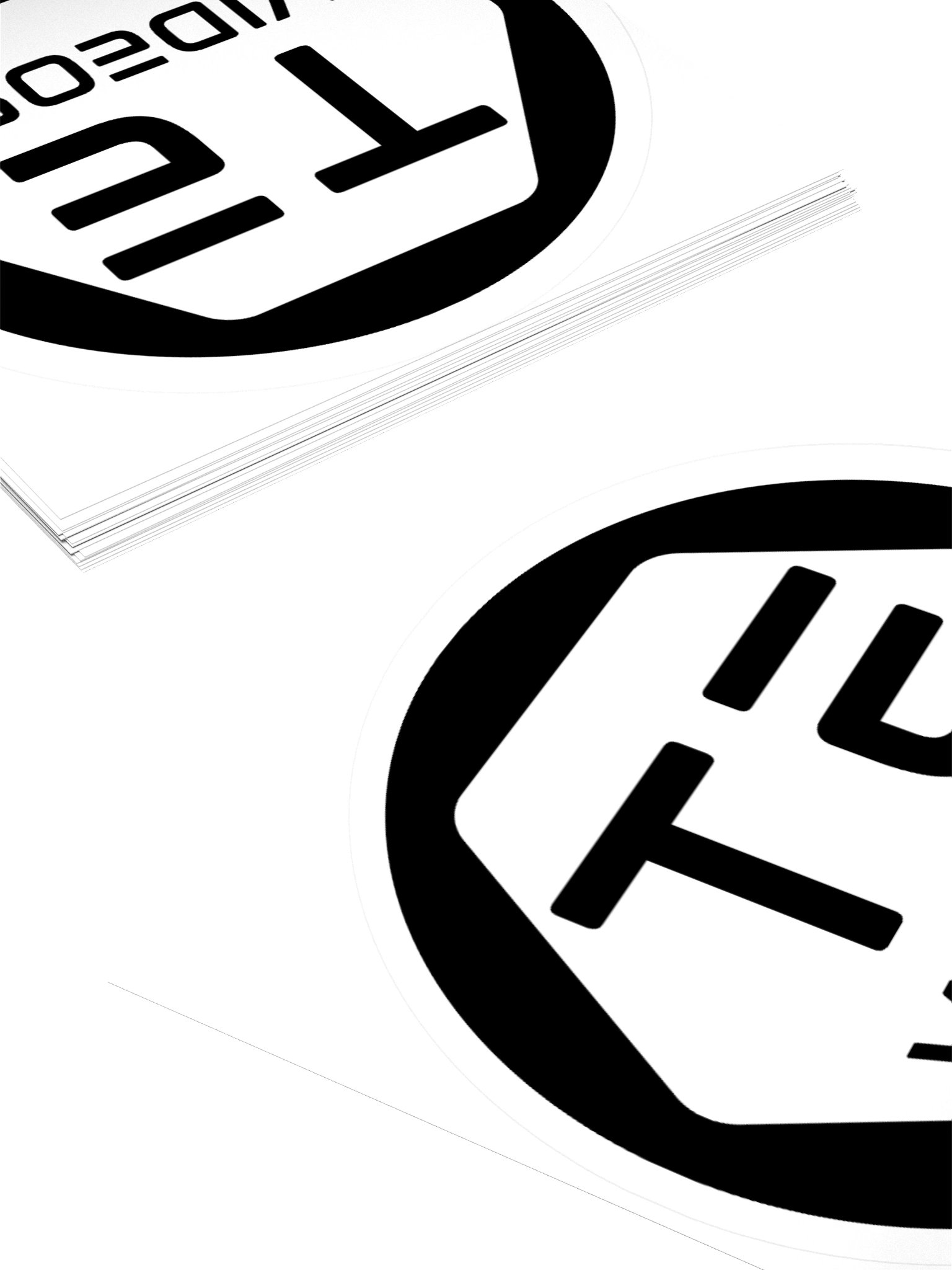 TE Logo Sticker - Black product image (4)