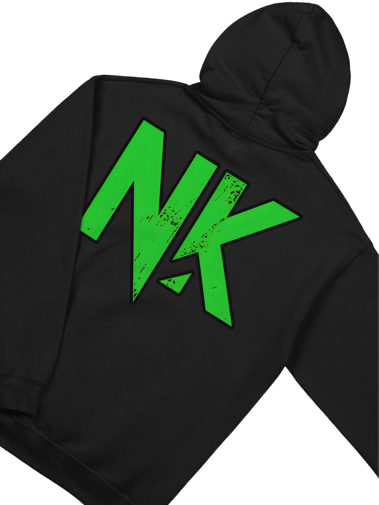 Distressed NK Green Design Hoodie product image (4)