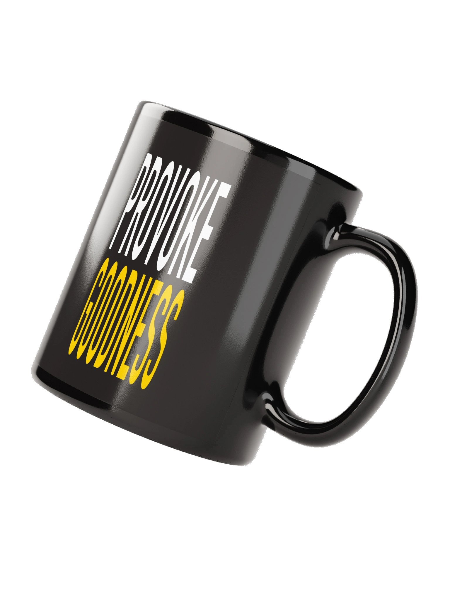 PROVOKÄHAUS Provoke Goodness Glossy Mug — Black product image (8)