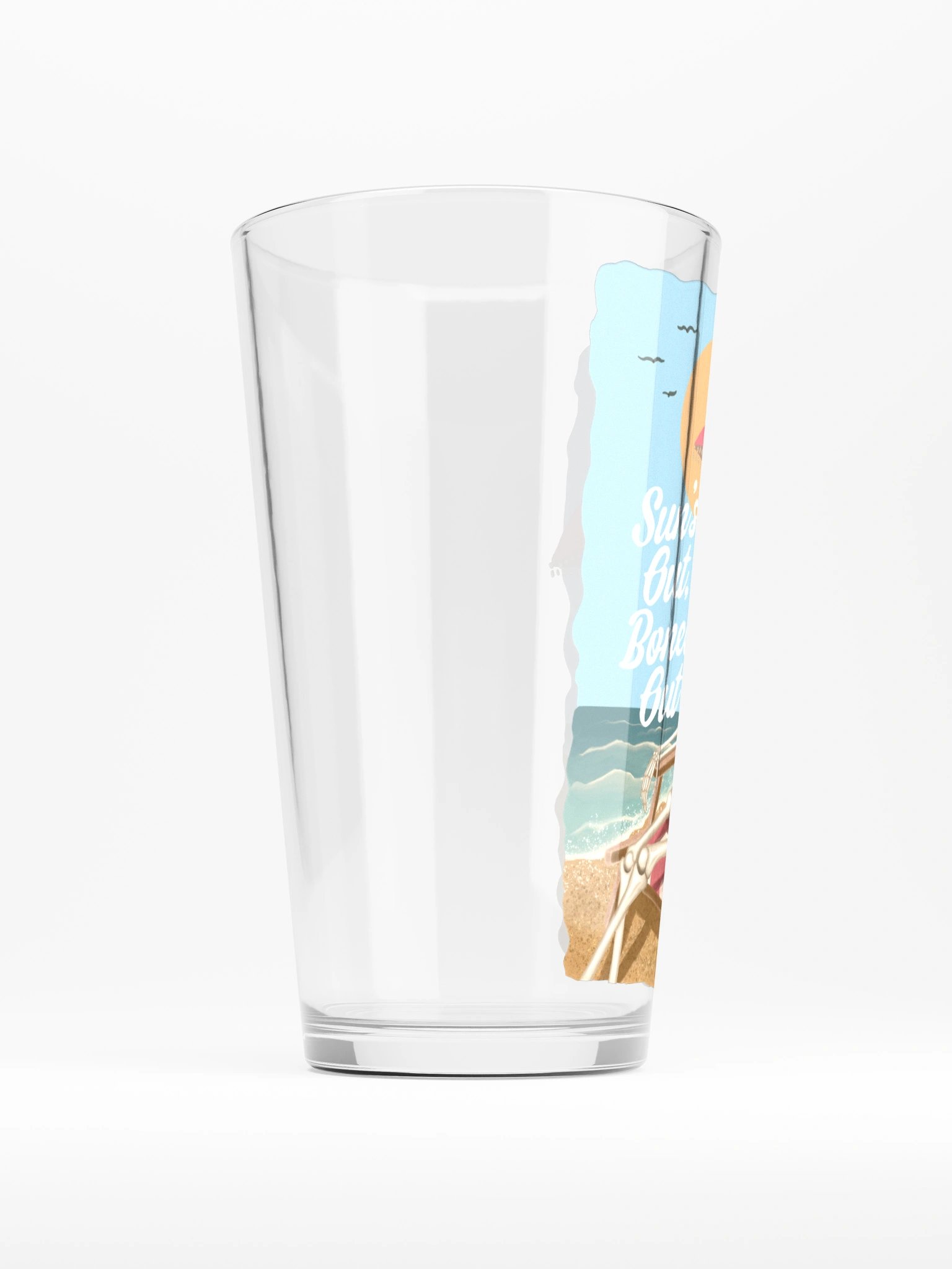 Sun's Out Bones Out Pint Glass product image (2)