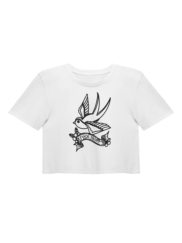 F*ck Trump Tattoo Sparrow Cropped T-shirt product image (1)