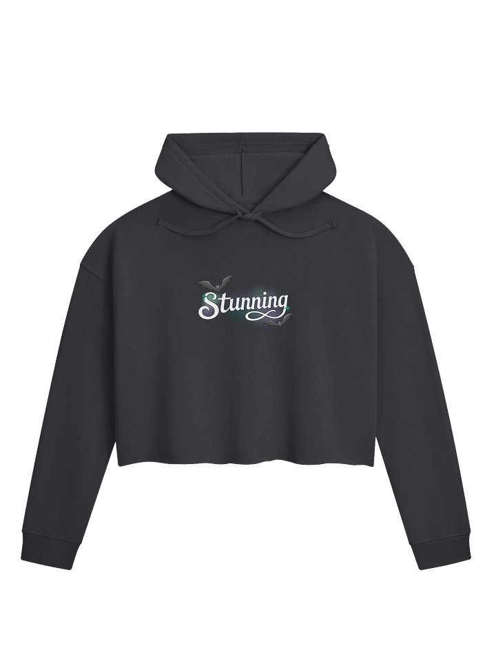 Stunning - White Front Logo Cropped Hoodie product image (1)