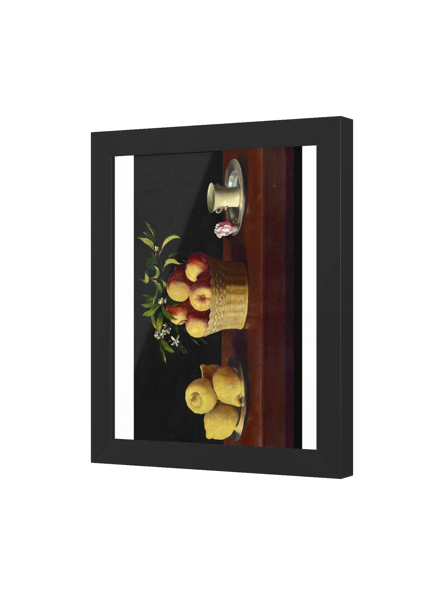Still Life with Lemons, Oranges and a Rose — Small Framed Matte Poster product image (7)