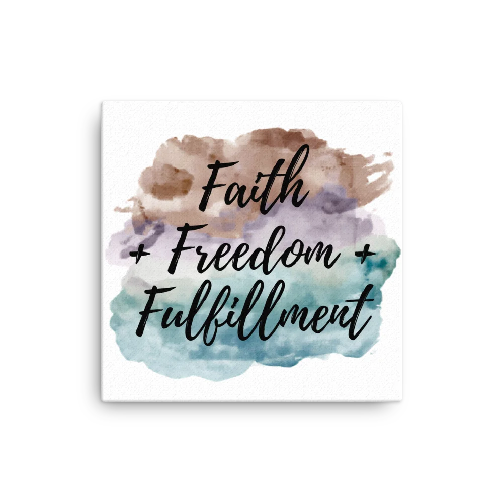 Faith + Freedom + Fulfillment Canvas product image (1)