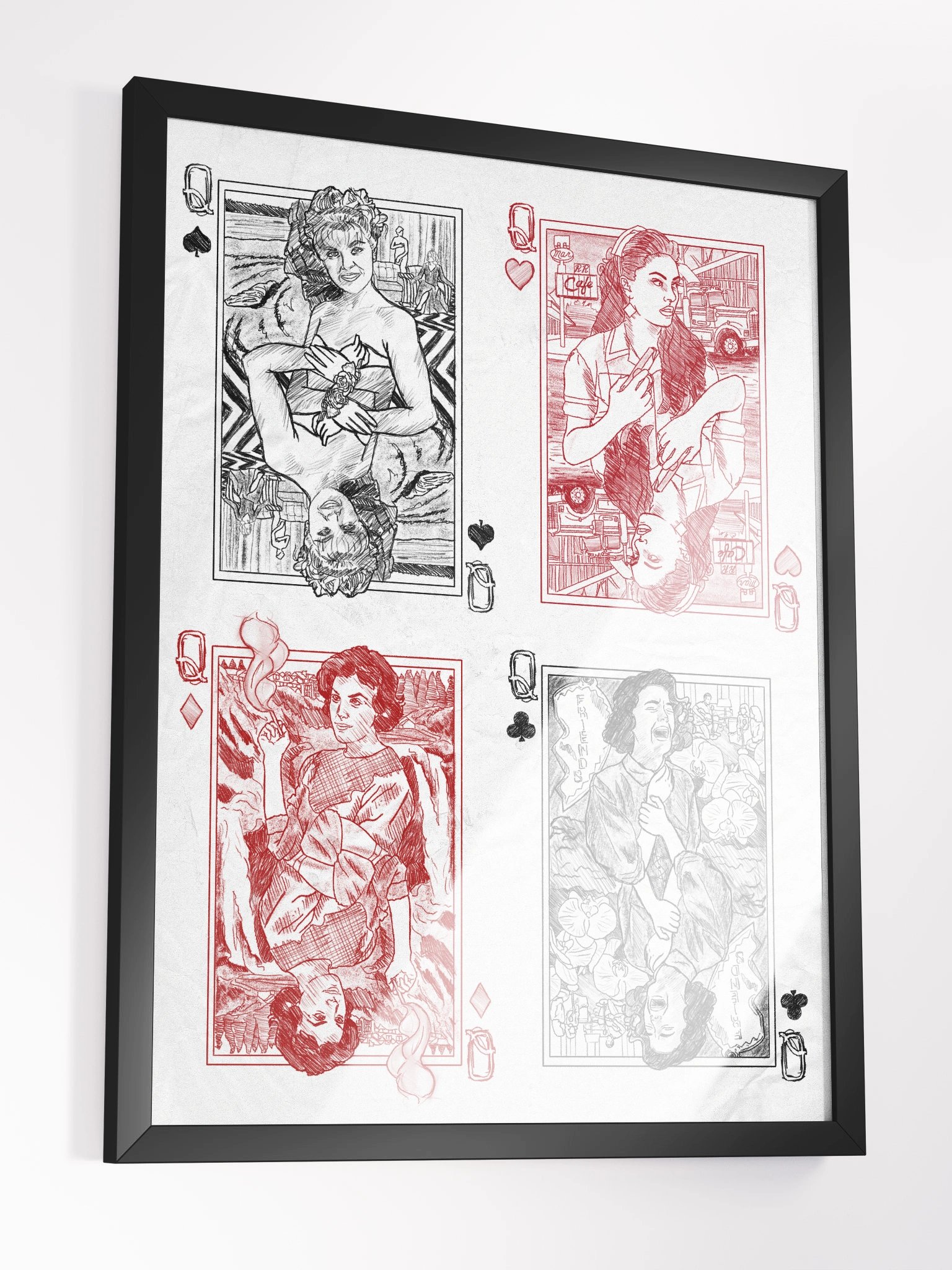 Four Queens, Two Peaks Framed Poster product image (3)