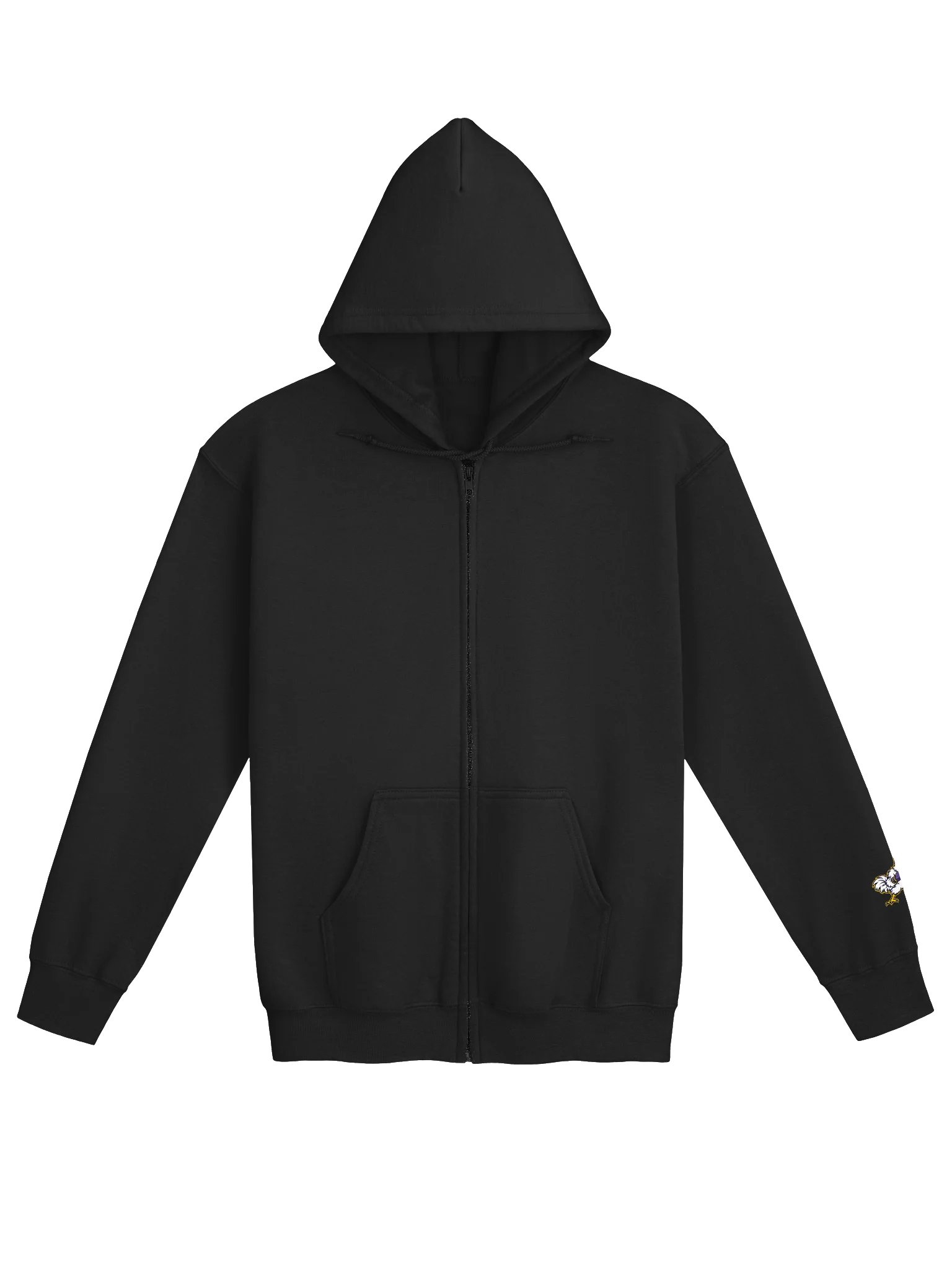 Chickasha Fighting Chicks Vintage Full-Zip Hoodie – Embroidered Mascot Detail product image (1)