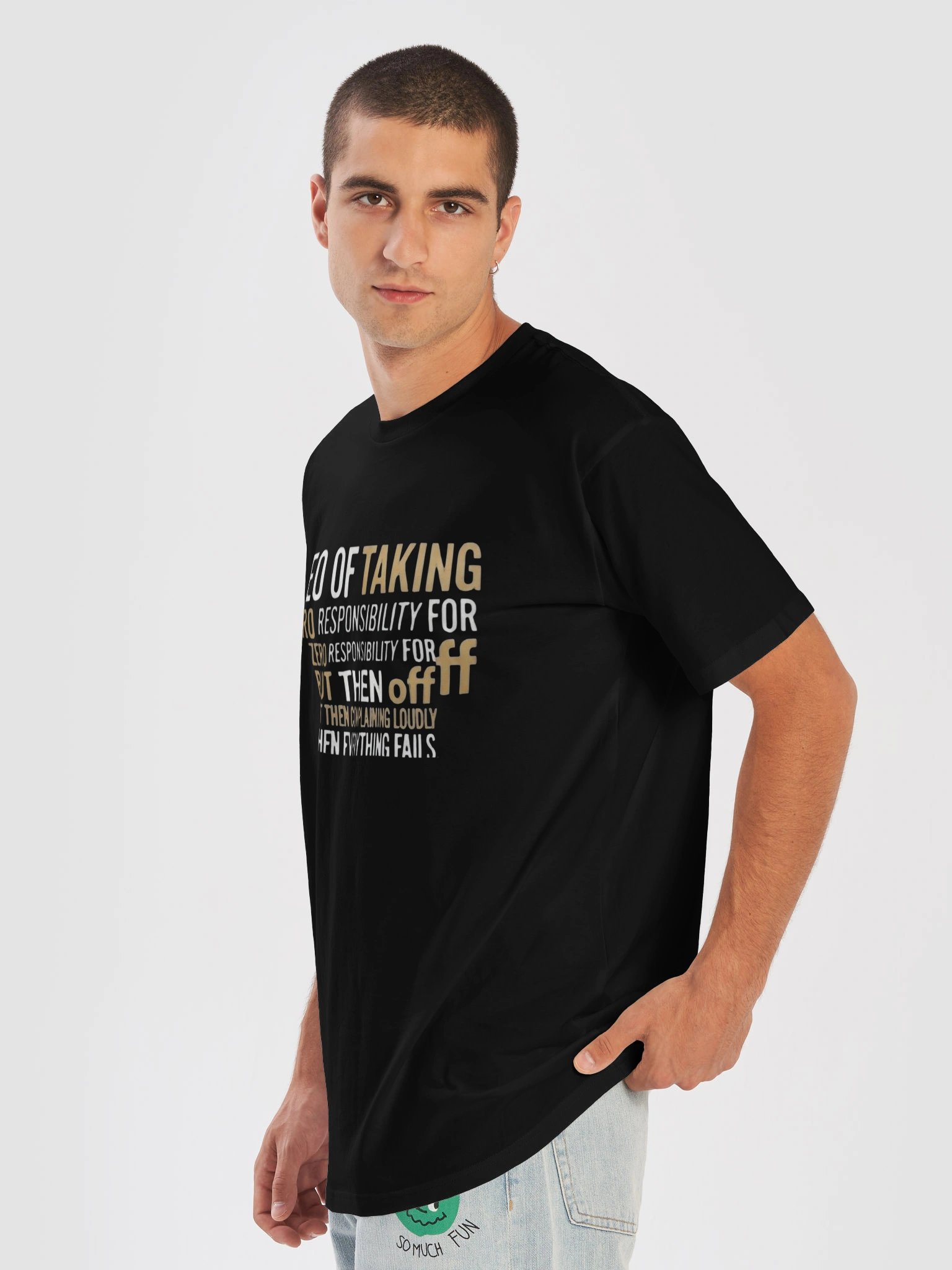 Alpha Vibe "Zero Responsibility" Graphic Tee product image (7)