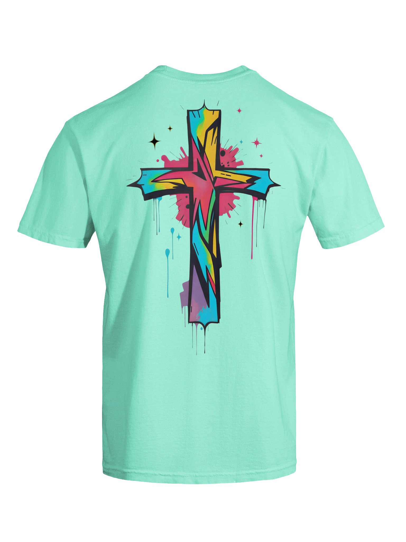 Cool Graffiti Cross Streetwear T-shirt product image (12)