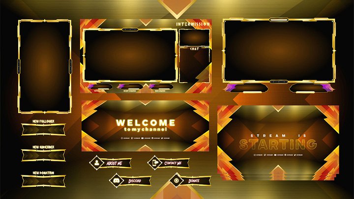 Sunset Stream Overlay Package product image (1)