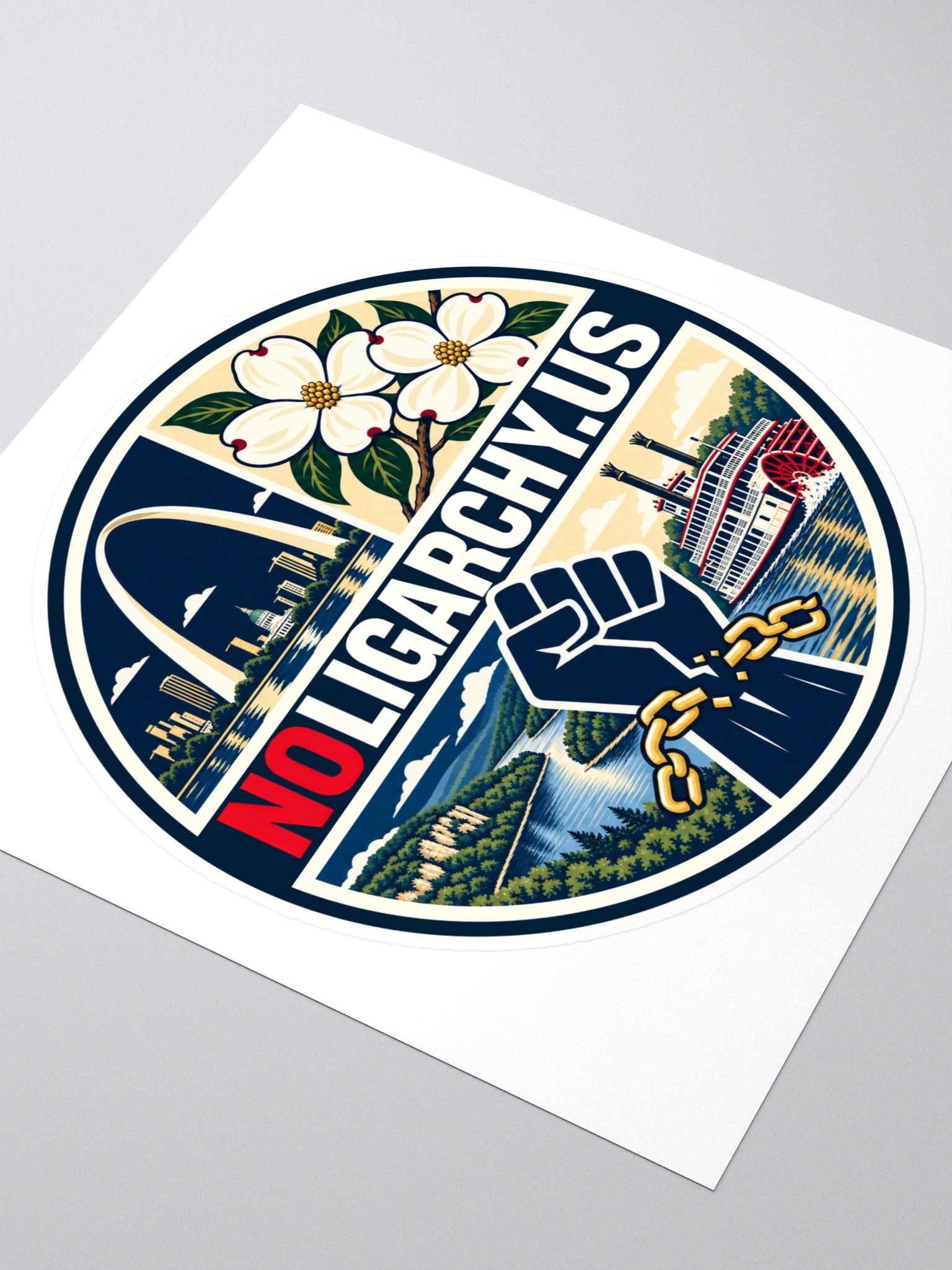 Missouri NOLIGARCHY.US sticker product image (3)