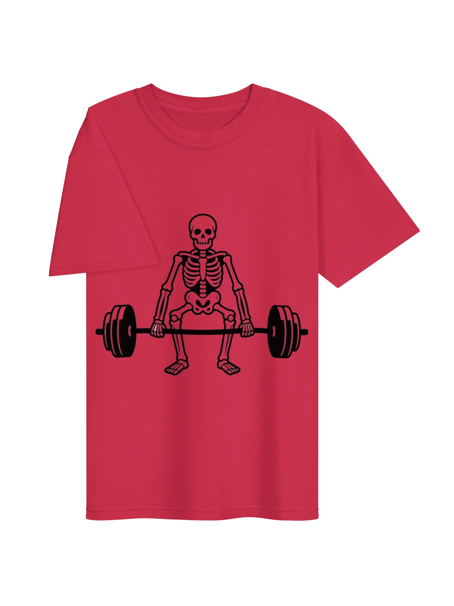 Skeleton Deadlift Tee | Funny Gym Shirt product image (2)