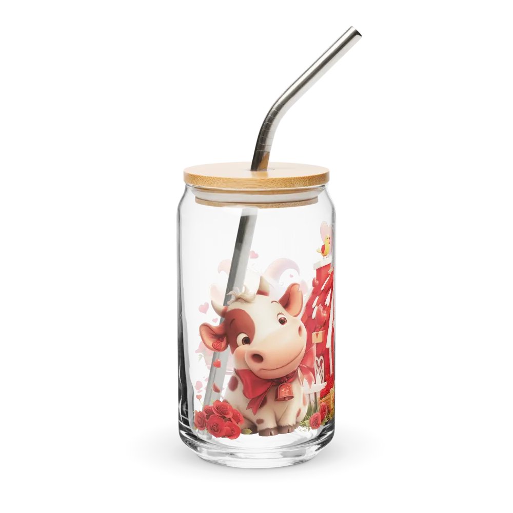 Farmyard Valentine Friends Can-Shaped Glass product image (4)