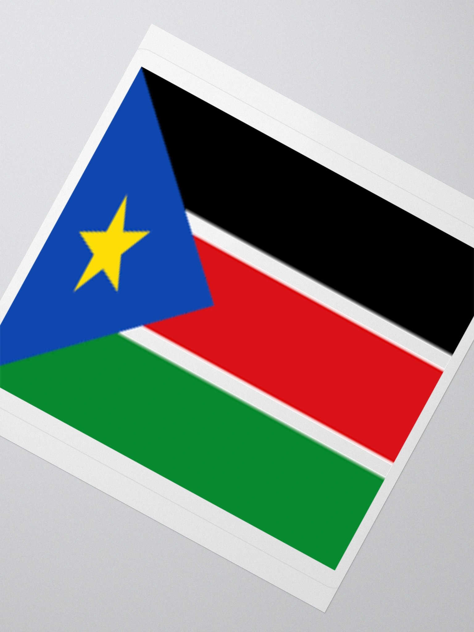Exclusive South Sudan Flag Kiss-Cut Stickers - High-Quality Vinyl, Multiple Sizes product image (5)