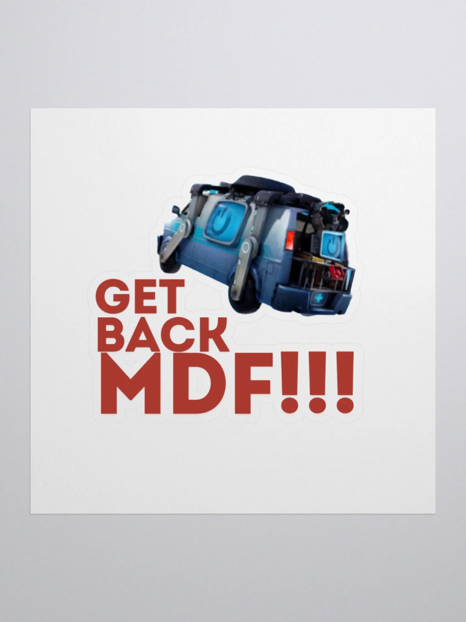 Get Back MDF Sticker product image (3)