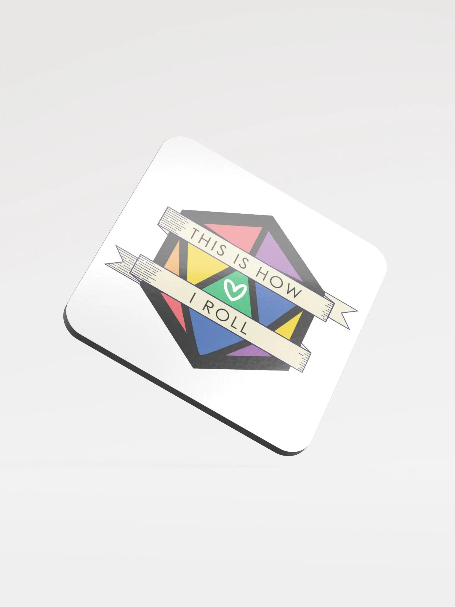 D20 This is How I Role - Pride Coaster product image (1)