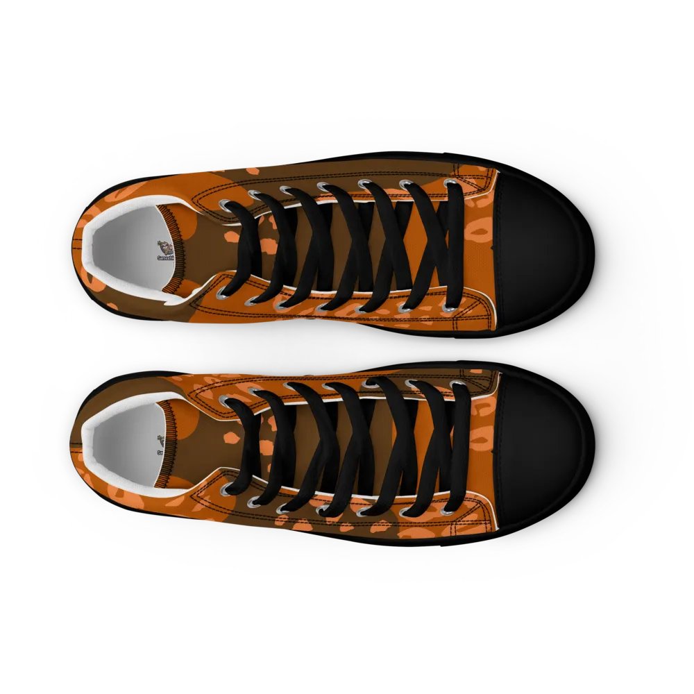Leopard Orange Men's High Tops product image (18)