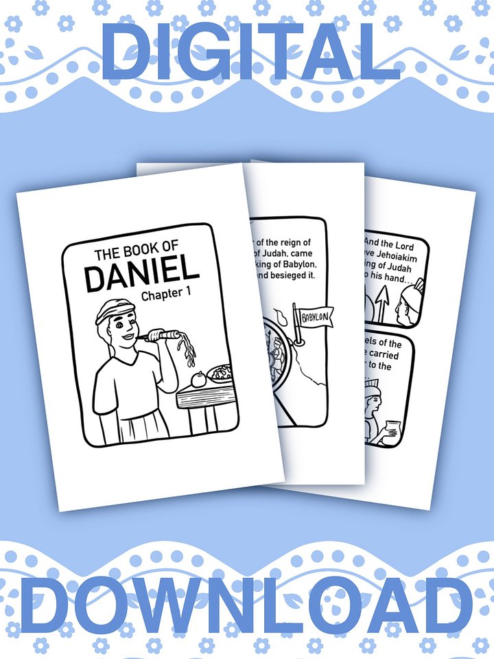 Daniel Chapter 1 Colouring Pages product image (1)