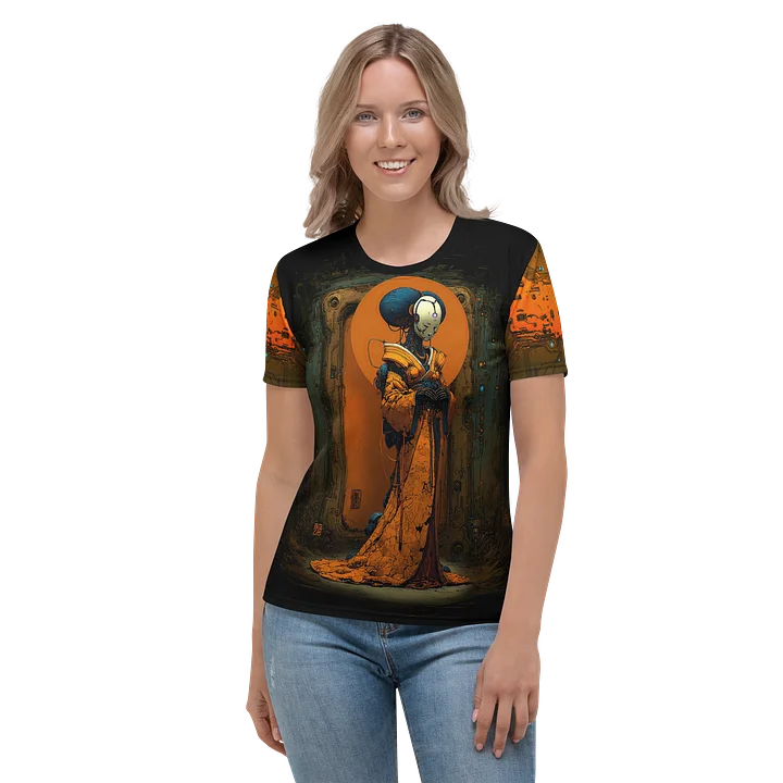 Android Geisha T-Shirt, Futuristic Sci-Fi Art Tee — Sovereign: Geisha of the Cosmos product image (2)