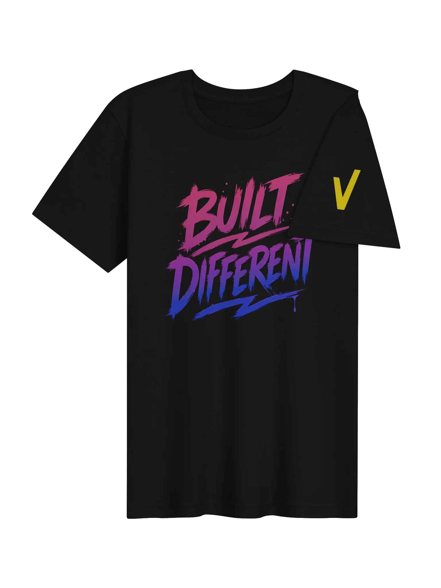 Built Different Gradient Performance Tee – Black Edition product image (4)